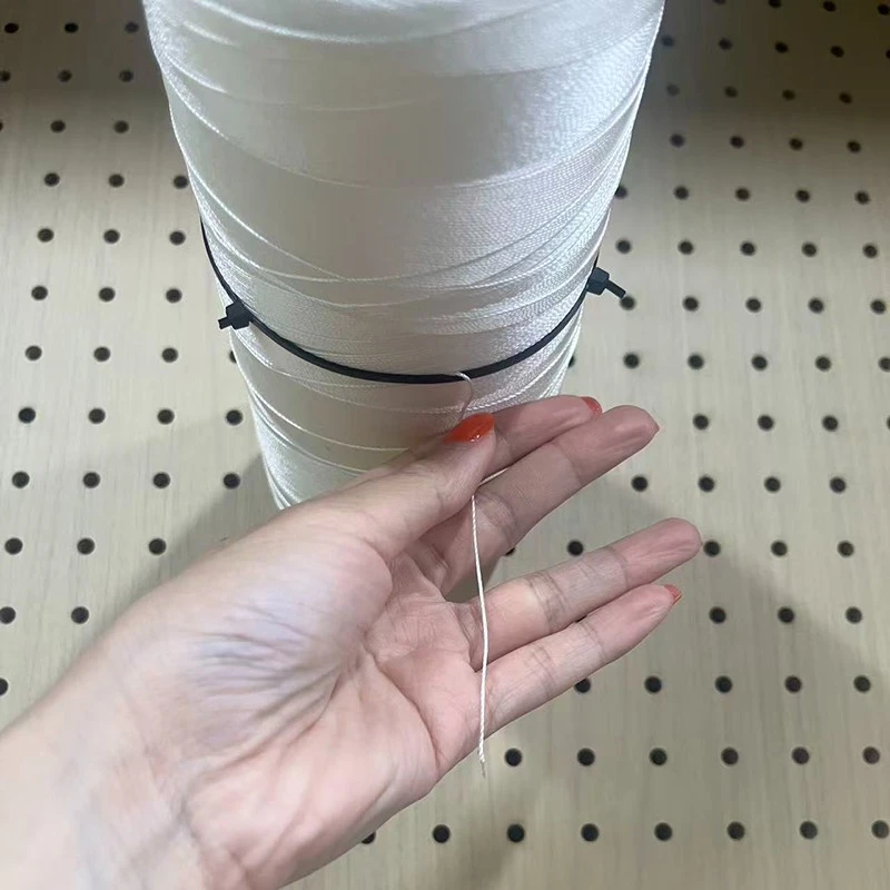 Nylon-Twine-White-Single-Line-Handheld-Closeup